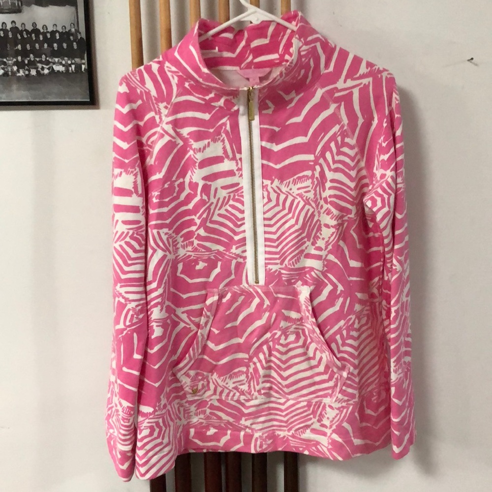 Lilly Pulitzer “Oh Cabana Boy” Half Zip (sz M)